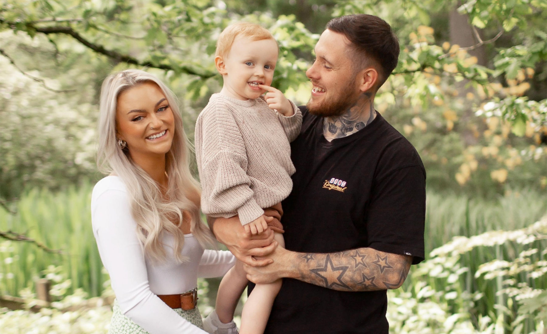 Gentle Parenting, Kelly Medina Enos with her partner and son
