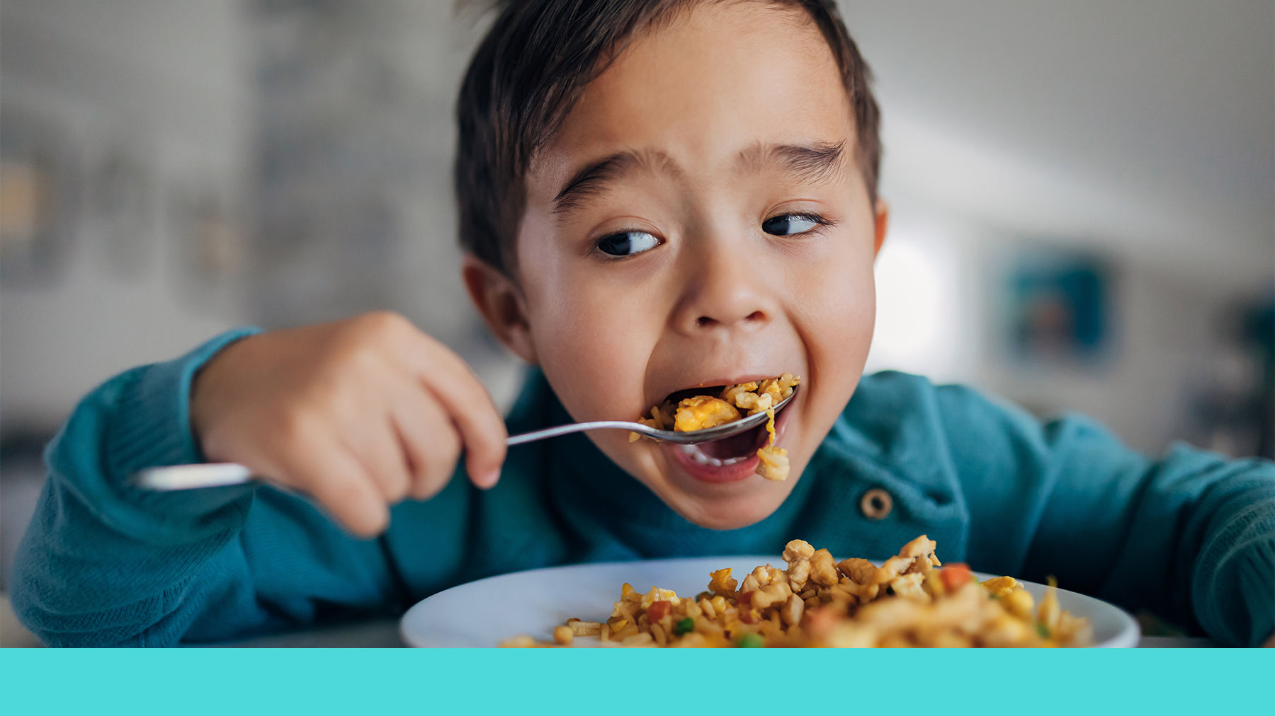 Toddler eating