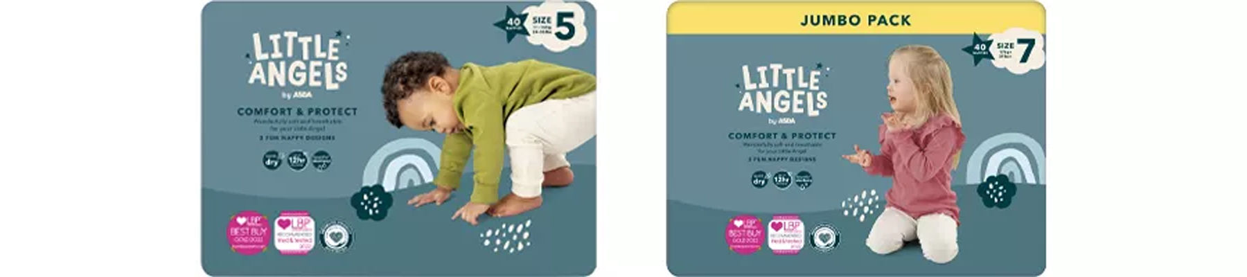 Little Angels Comfort & Protect Nappy range
