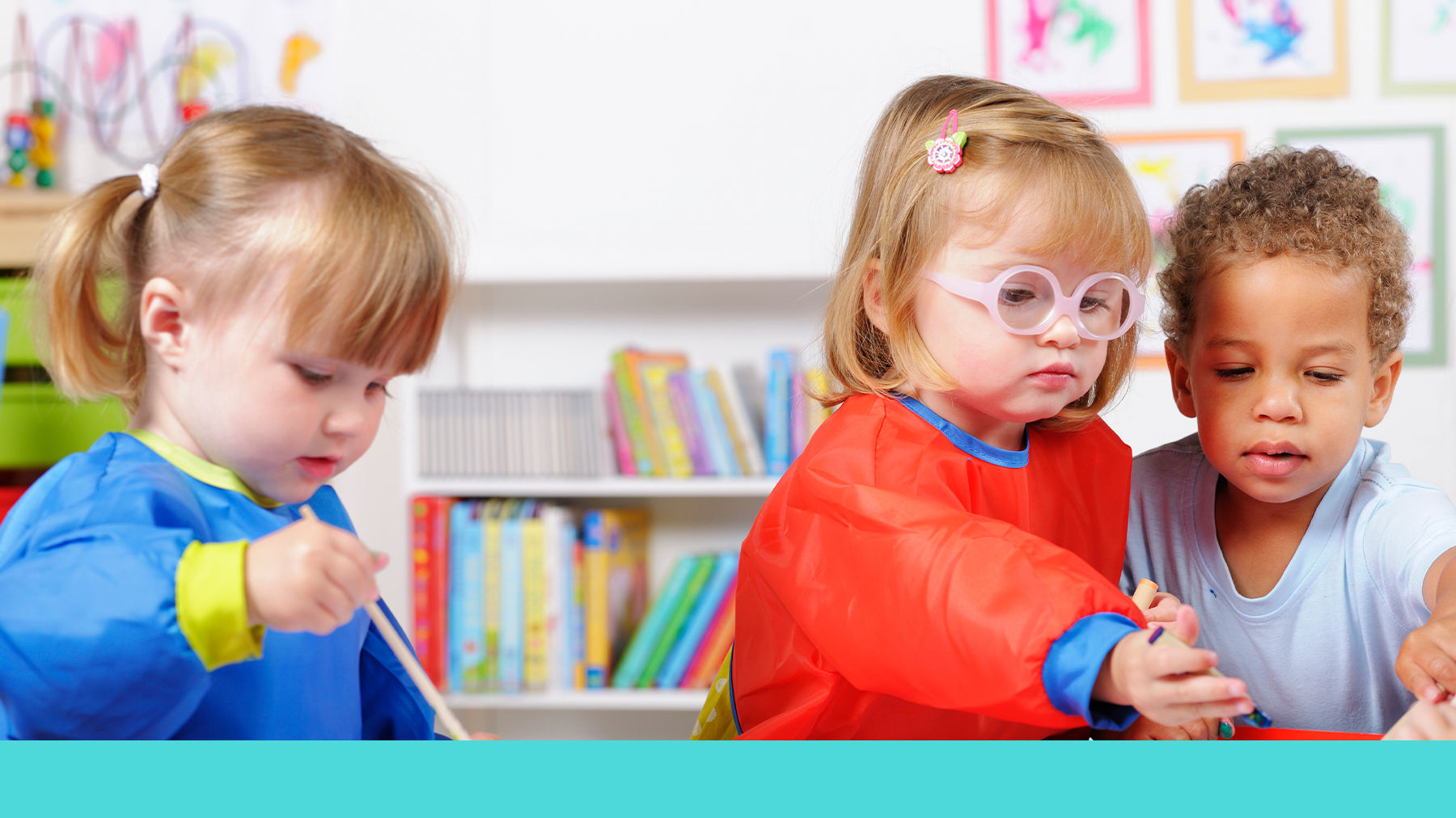 Toddlers playing in nursery