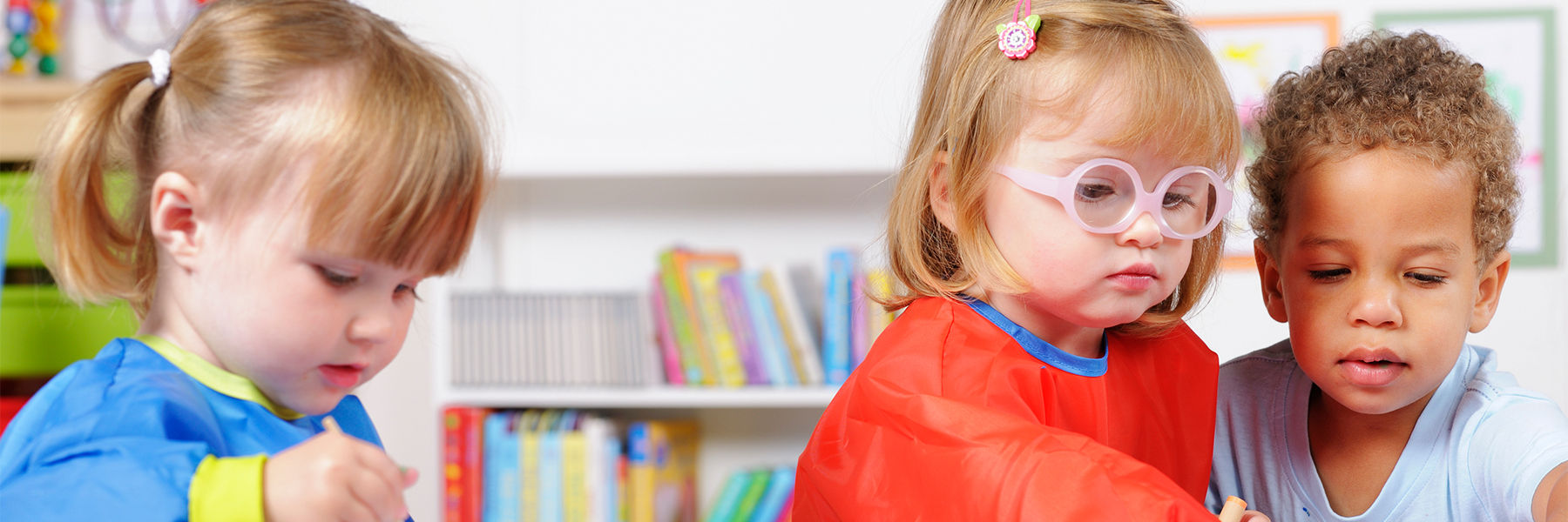 Toddlers playing at nursery