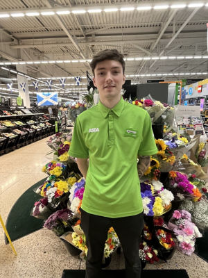 Brayden Allan from Asda Coatbridge who won a cute kids photo competition at the store 17 years ago