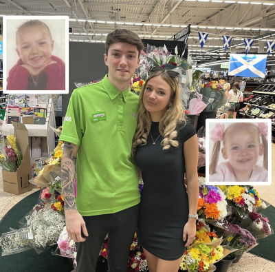 Series of unlikely coincidences as Brayden Allan won a 'cute kids' photo competition at Asda Coatbridge – and works there 17 years later