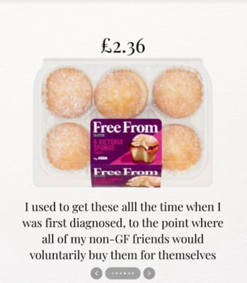 TikTok about Asda's Free From range