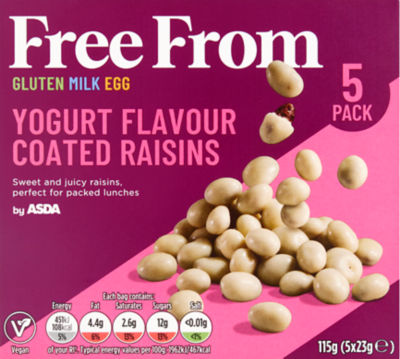 Free From Yogurt Flavour Coated Raisins