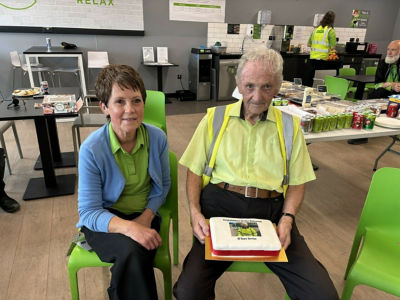 Lloyd Jones and Debbie Hancock from Asda Gloucester