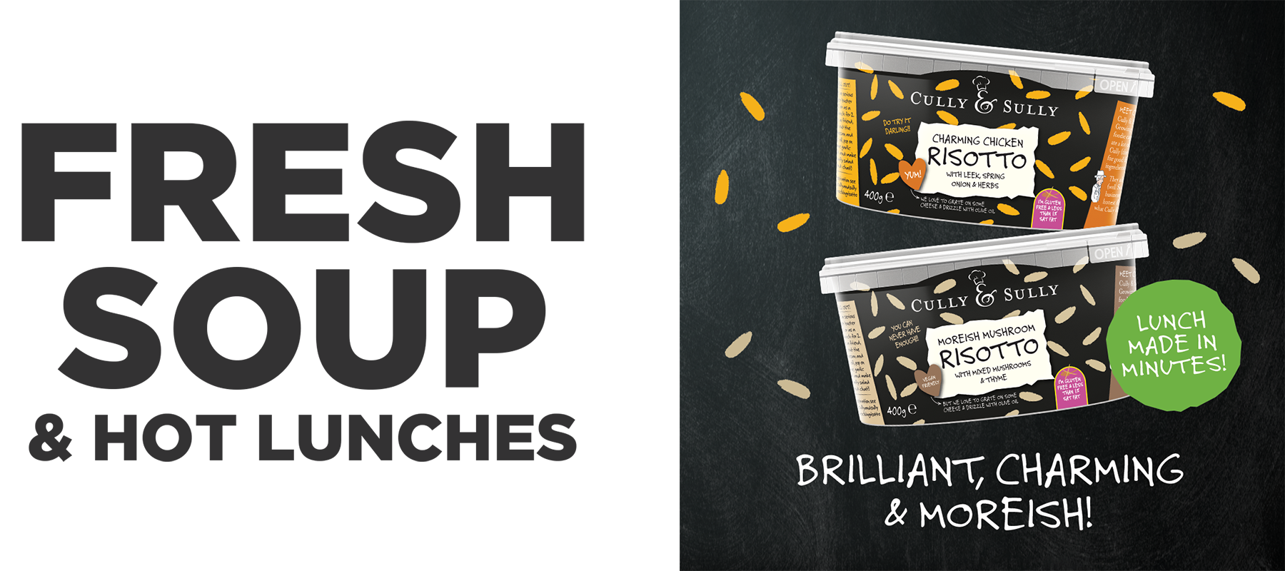 Fresh Soup & Hot Lunches - Cully & Sully Risotto