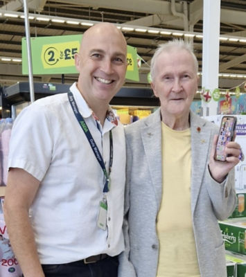 Asda Mitcham store manager Bryan Counsel 