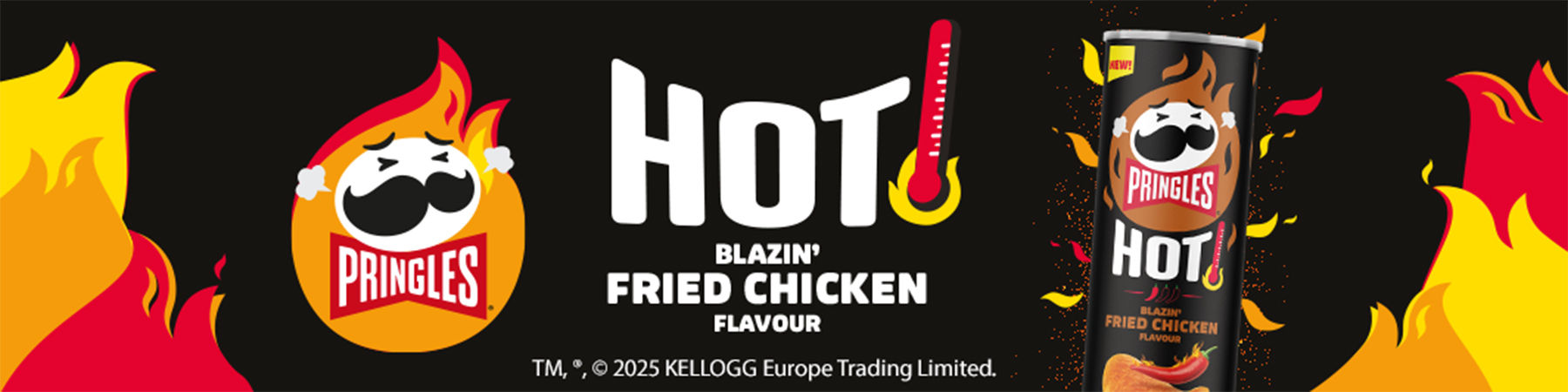 Pringles Hot - Hot Blazin' Fried chicken flavour