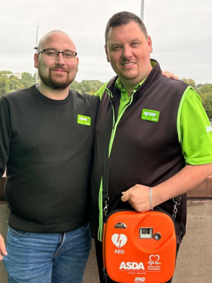 Asda Stockport lifesavers Lee Farnell and Cameron Hayles