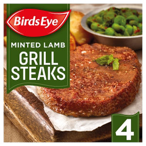 Birds Eye 4 Minted Lamb Grill Steaks 300g