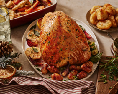 Classic Medium Basted Turkey Crown (Typically 2.5kg)