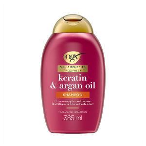 OGX Anti-Frizz Keratin Smoothing Oil Shampoo Sulphate Free 385ml