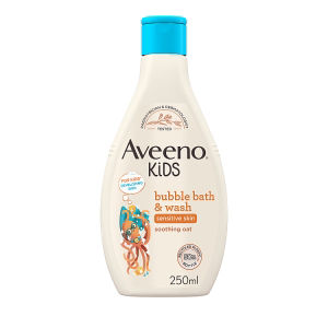 Aveeno Kids Bubble Bath and Wash with Soothing Oat Extract 250ml