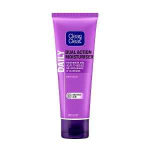 Clean & Clear Dual Action Moisturiser Face Cream 100ml