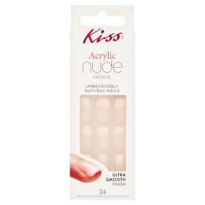 Kiss 24 Acrylic Nude French Soothing Nails