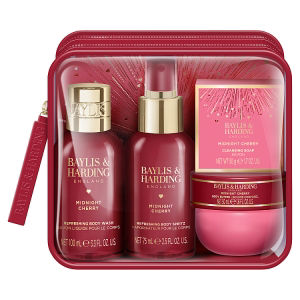 Baylis & Harding Midnight Cherry Travel Wash Bag Gift Set