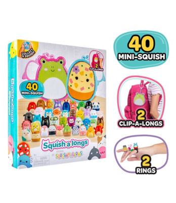 Squishmallows SQAL - 40 Pack & Clip Bundle (STYLE 1) -