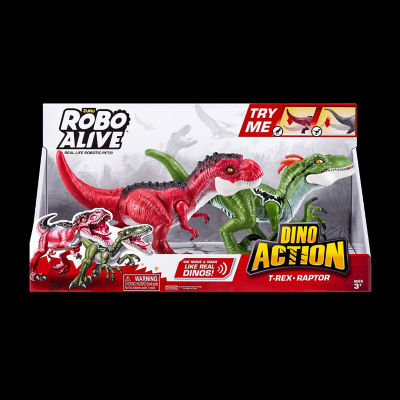 Robo Alive Dino Action T-Rex, Pterodactyl and Raptor Combo Pack