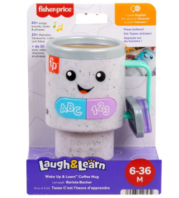 Fisher-Price Laugh & Learn Wake Up & Learn Interactive Coffee Mug