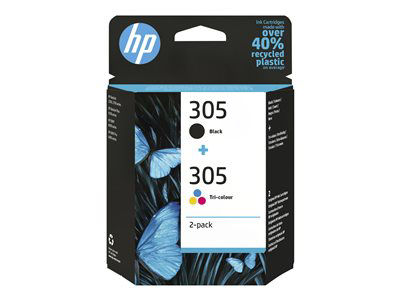 Hp Inc 305 Original Ink Cartridge Tri-Colour Inkjet 2 / Pack 6Zd17ae#301 - Image 3