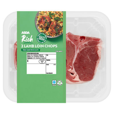ASDA 2 Rich Lamb Chops