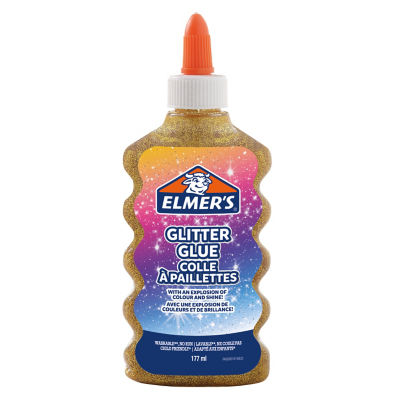ELMERS PVA Glitter Glue, Gold, 177 mL