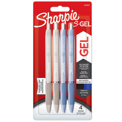 Sharpie S Gel Pens 4 Pack White & Blue