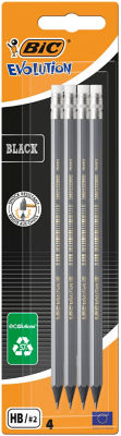 BIC Evolution Black Graphite Pencil (with Eraser)