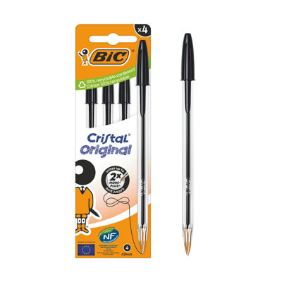 Bic Cristal Original Ball Pens X4