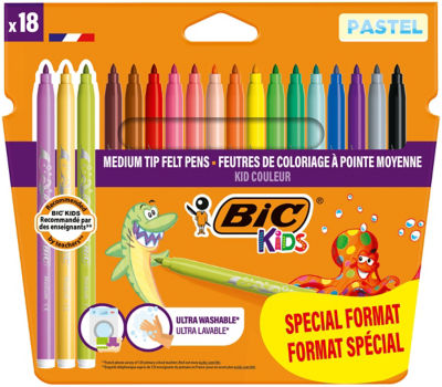 BIC Kids Pastel Mix 18pk