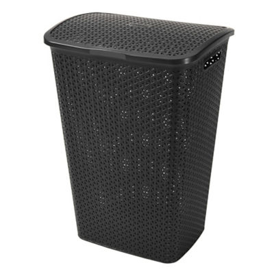 CURVER My Style Laundry Plastic Storage Hamper Dark Grey 55 Litre