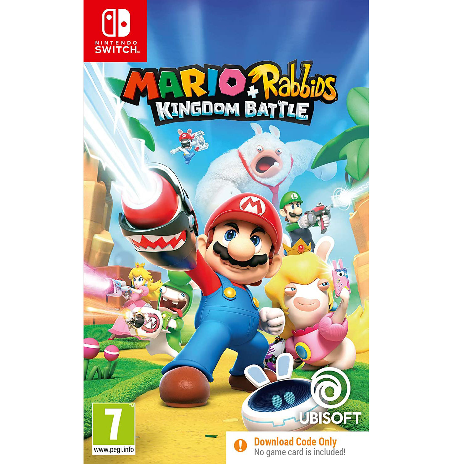 Nintendo Mario + Rabbids Kingdom Battle Code In Box Game