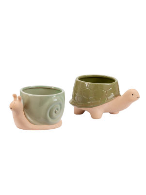 George Home Snail/Turtle Planter (Styles May Vary) 15.2x11.6x18.7cm