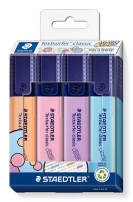 STAEDTLER Textsurfer Pastel Highlighters 4 Pack