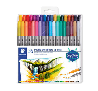 STAEDTLER Double Ended Fibre Tip Pens 36 Pack