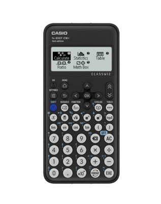 Casio Plus Scientific Calculator Key Stage 3 & 4+ Black (FX-83GTCW+-W-UT)