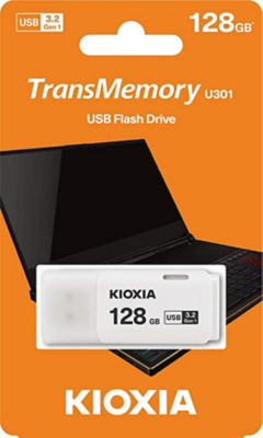Kioxia TransMemory U301 USB flash drive 128 GB USB Type-A 3.2 Gen 1 (3.1 Gen 1) White
