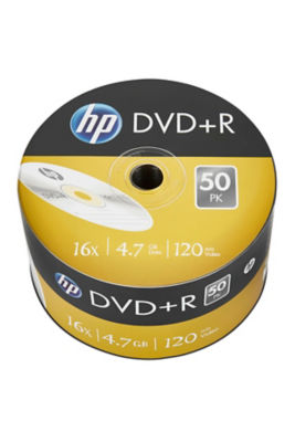 Genuine HP DVD+R 16x 4.7GB x 120 Min Video 50 Disc Pack NEW & SEALED - Image 2