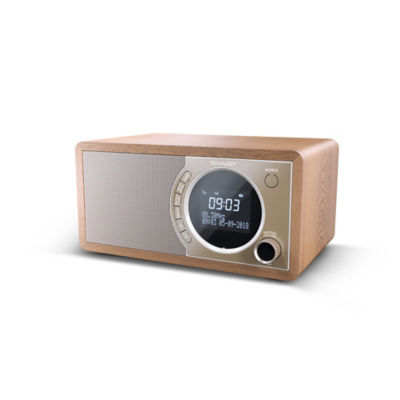 Sharp Dr-450(br) Digital Radio Dab+ And Fm With Bluetooth & LED Display - Brown, Brown