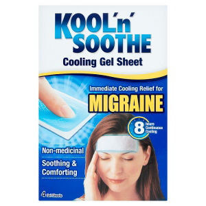 Kool'n'Soothe migraine cooling soft gel sheets