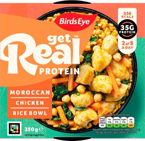 Birds Eye Get Real Protein Moroccan Chicken Rice Bowl 350g - ASDA Groceries