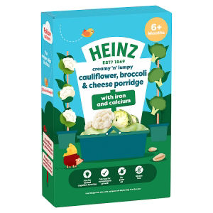 Heinz Cauliflower Broccoli & Cheese Porridge Baby Food 6m+ 125g