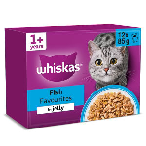 Whiskas Jelly Cod Salmon Tuna Whitefish Adult Wet Cat Food