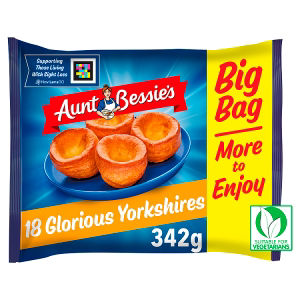 Aunt Bessie's 18 Glorious Golden Yorkshire Puddings 342G