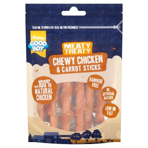 Good Boy Meaty Treaty Chewy Chicken & Carrot Sticks 70g