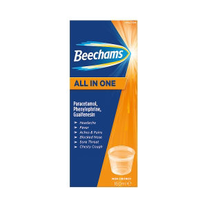 Beechams All in One Cold and Flu Relief liquid with Paracetamol 160 ml