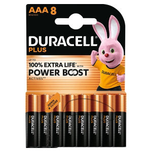 Duracell Plus Alkaline AAA Batteries 8pk