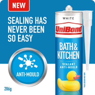 UniBond Bath & Kitchen Sealant Cartridge White