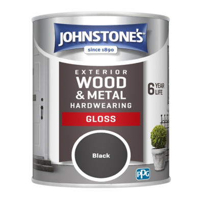 B&Q -  Exterior Hardwearing Gloss Paint Black750Ml - Image 4